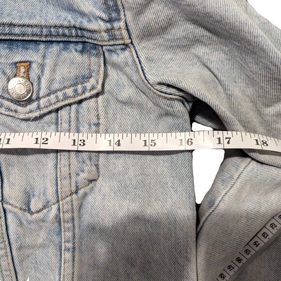 Zara Distressed Cropped Jean Jacket - Picture 5 of 5